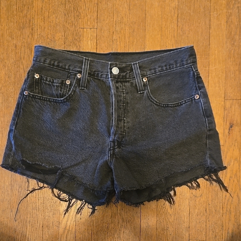 Black Denim Women's Shorts
